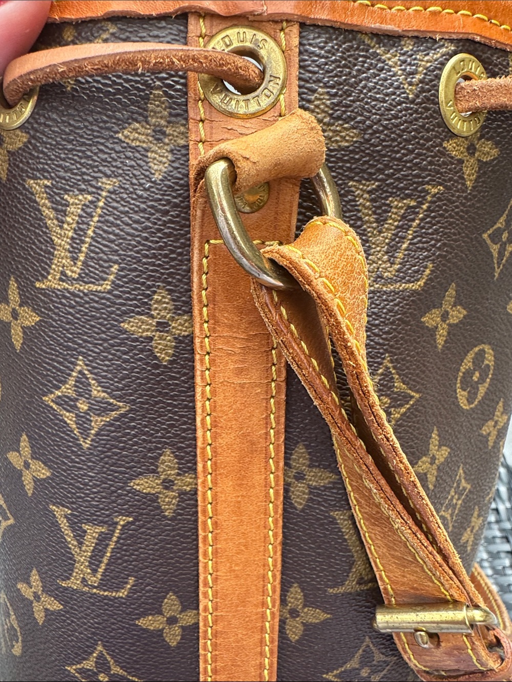 Louis Vuitton Noé Monogram Bucket Bag Vintage Authentic - Picture 10 of 16